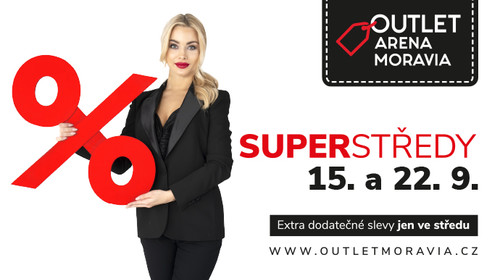 The last Super Wednesdays of this year are waiting for you in the Outlet Arena Moravia