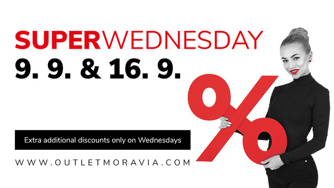 September Superwednesdays in Outlet Arena Moravia 9 September and 16 September