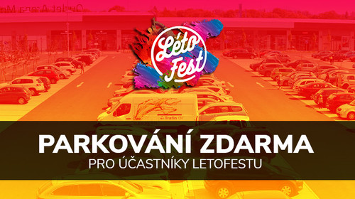 Free parking for all participants of the festival Létofest