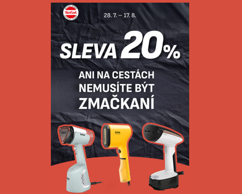DODATEČNÁ sleva 20 % na napařovače