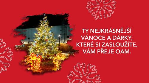 Ty nejkrásnější Vánoce a dárky, které si zasloužíte, vám přeje Outlet Arena Moravia 